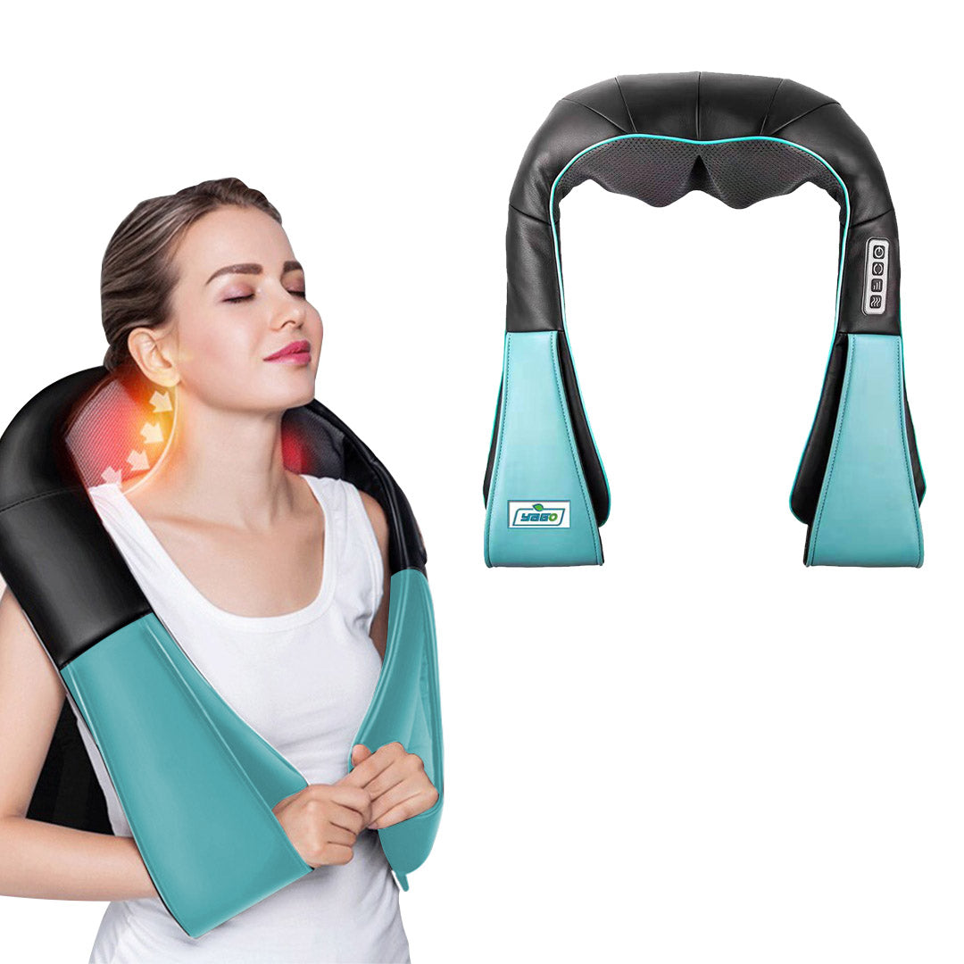 NNEAGS Electric Kneading Back Neck Shoulder Massage Arm Body Massager Blue