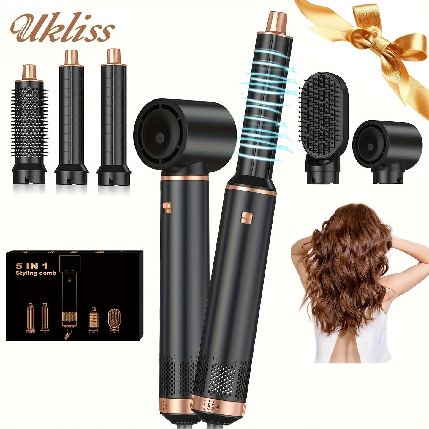 5 in 1 Electric Hair Dryer Comb