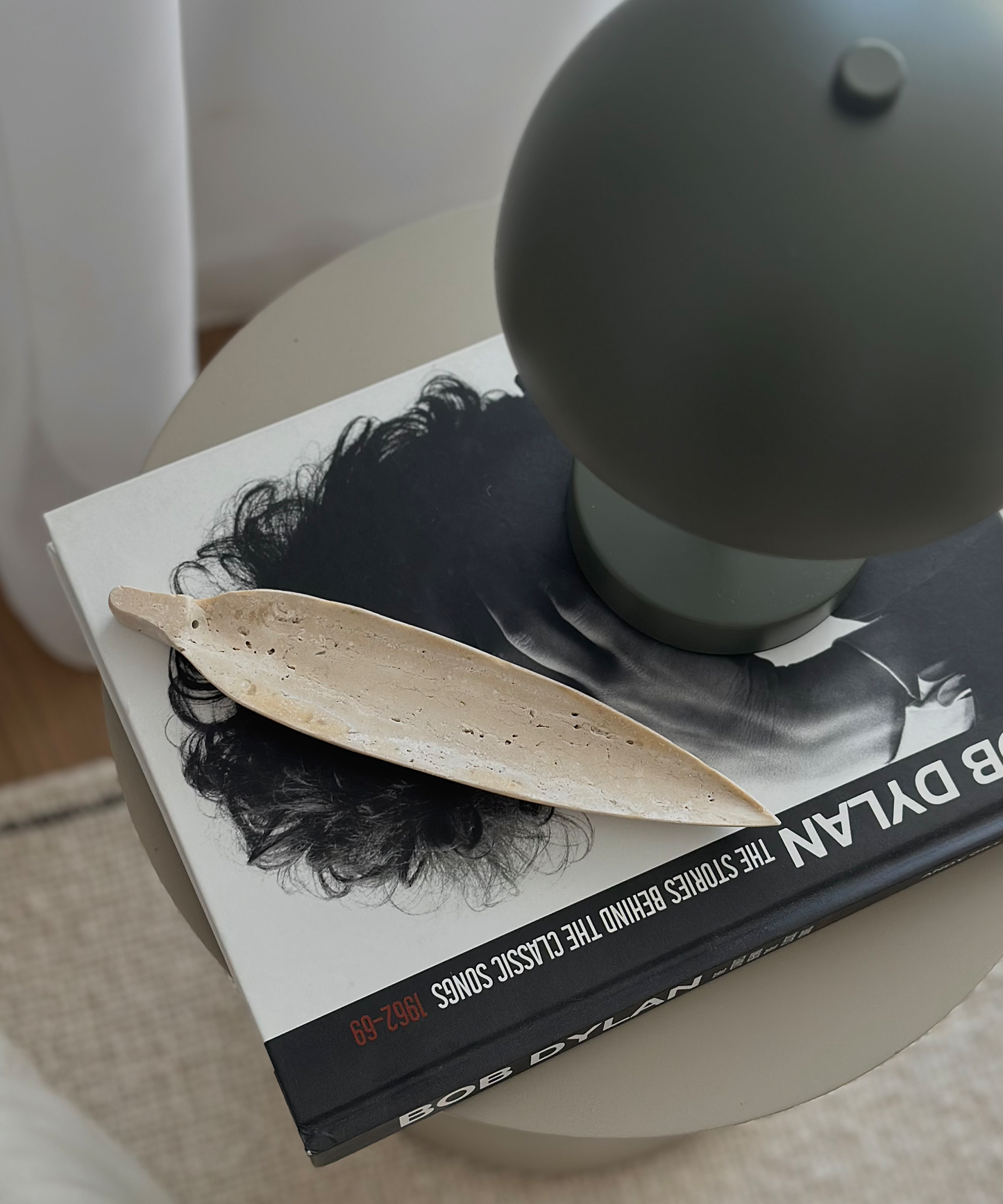 Drift Travertine Incense Holder