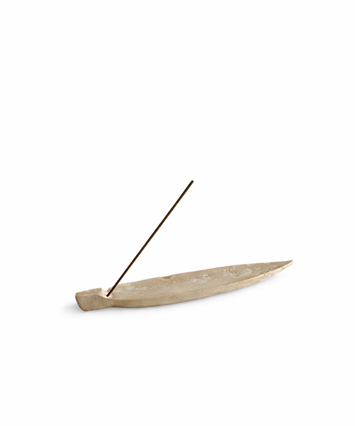 Drift Travertine Incense Holder