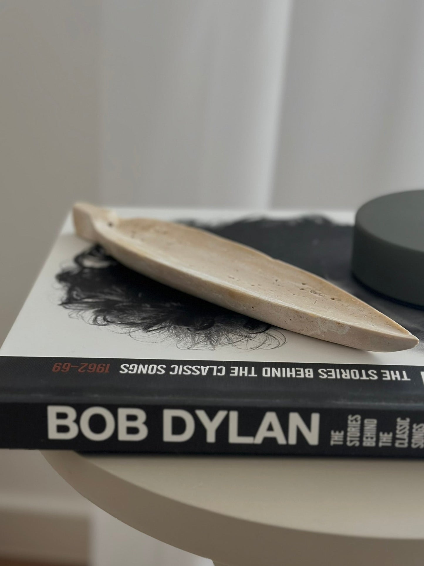 Drift Travertine Incense Holder